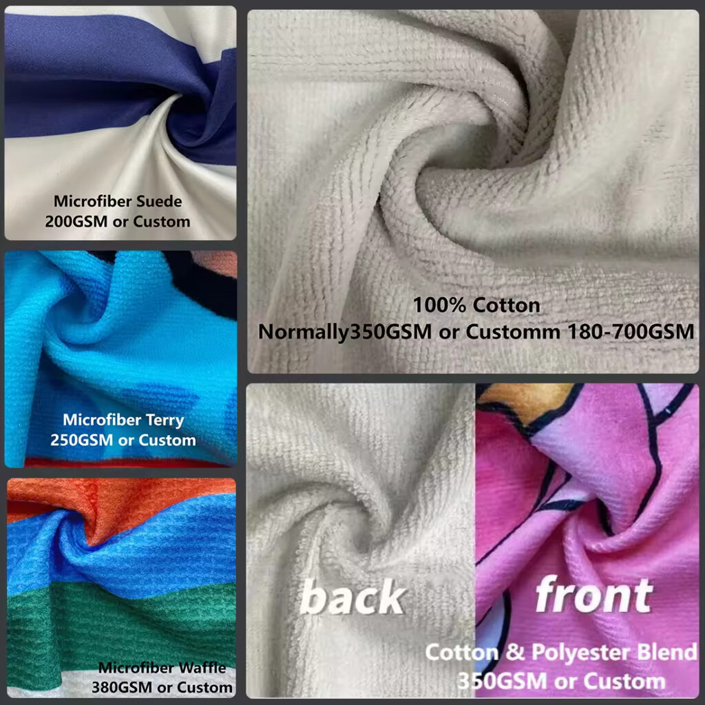 material para toalha de praia